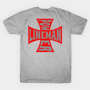 Power Lineman Maltese Cross T-Shirt